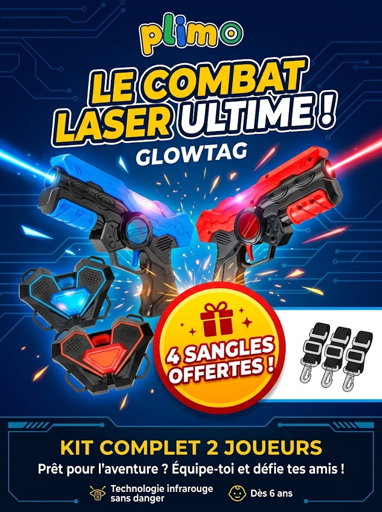 LAZER DUEL 4 JOUEURS GLOWTAG